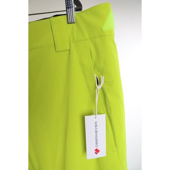 Obermeyer Mens Plus Force Pants Snow Ski Boarding Spark Yellow XL NWT $229 Read - Picture 9 of 10